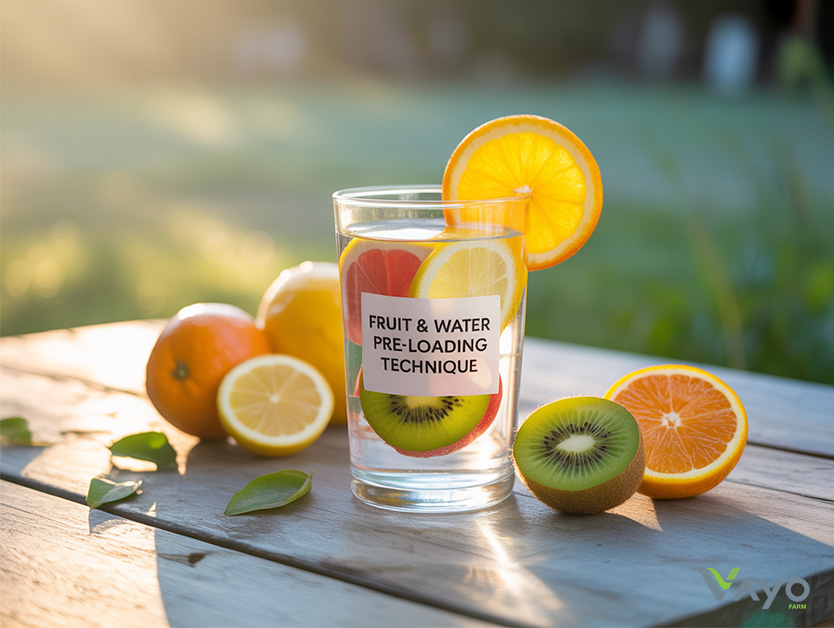 Fruit & Water Pre-loading Technique