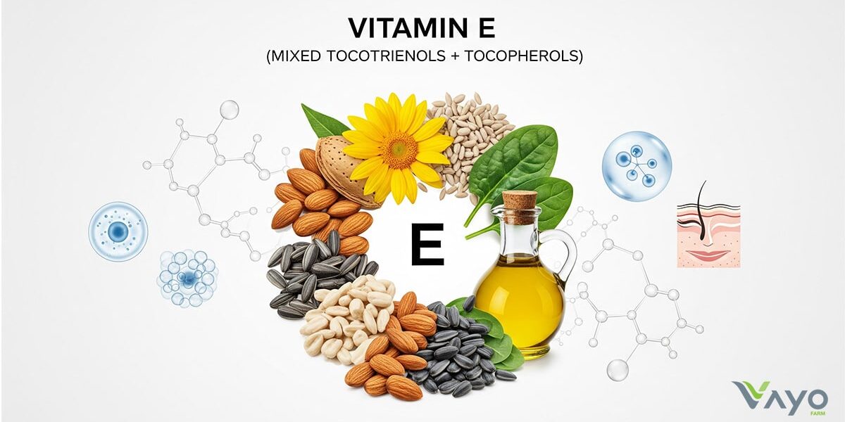 Vitamin E (Mixed Tocotrienols + Tocopherols)