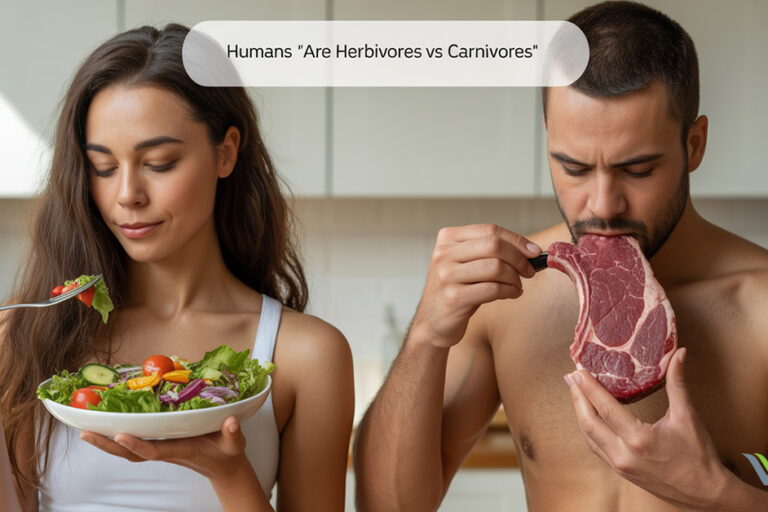 มนุษยเป็นสัตว์กินเนื้อหรือกินพืช