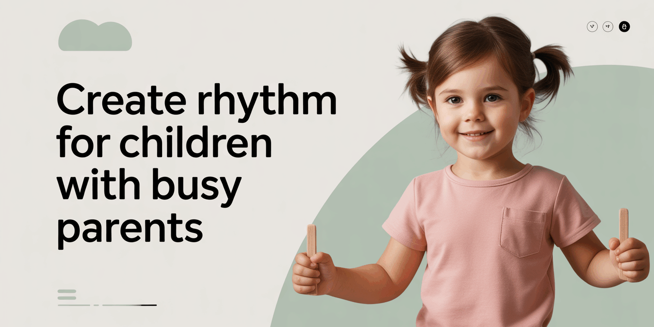 สร้างจังหวะชีวิตให้เด็กแม้พ่อแม่มีเวลาจำกัด