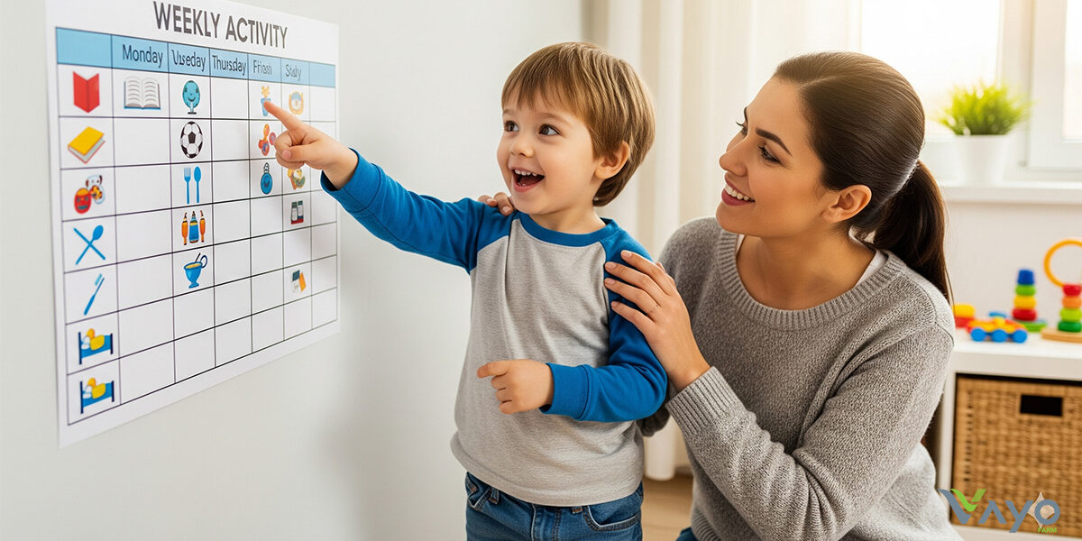 เคล็ดลับสำหรับพ่อแม่- ตารางกิจกรรมช่วยกระชับความจำใช้งานของเด็ก