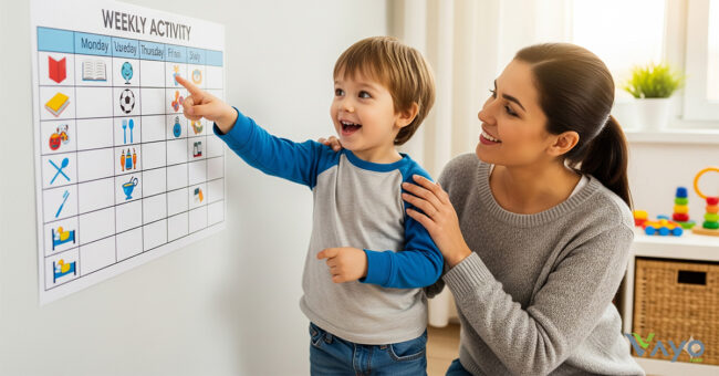 เคล็ดลับสำหรับพ่อแม่- ตารางกิจกรรมช่วยกระชับความจำใช้งานของเด็ก